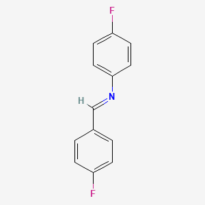 molecular formula C13H9F2N B1333621 4-Fluoro-N-(4-fluorobenzylidene)aniline CAS No. 39769-09-0