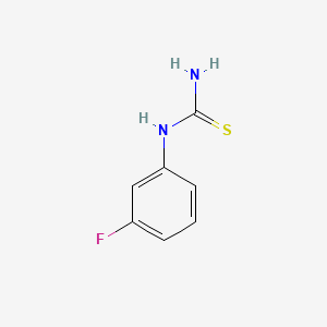 molecular formula C7H7FN2S B1333628 1-(3-Fluorophenyl)-2-thiourea CAS No. 458-05-9