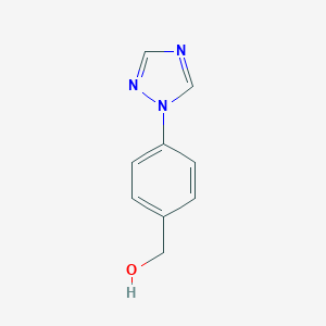 molecular formula C9H9N3O B133363 [4-(1H-1,2,4-Triazol-1-yl)phenyl]methanol CAS No. 143426-50-0