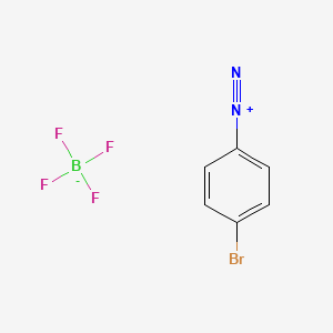 molecular formula C6H4BBrF4N2 B1333630 4-Bromobenzenediazonium tetrafluoroborate CAS No. 673-40-5