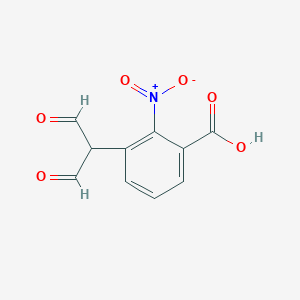 molecular formula C10H7NO6 B1333633 3-(1,3-Dioxopropan-2-yl)-2-nitrobenzoic acid CAS No. 205680-83-7
