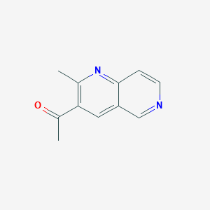 molecular formula C11H10N2O B1333637 3-Acetyl-2-methyl-1,6-naphthyridine CAS No. 52816-65-6