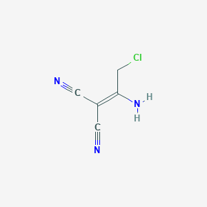 molecular formula C5H4ClN3 B1333639 2-(1-Amino-2-chloroethylidene)malononitrile CAS No. 118645-77-5