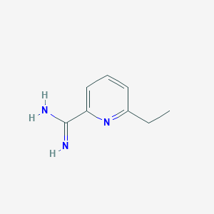 molecular formula C8H11N3 B13336406 6-Ethylpicolinimidamide 