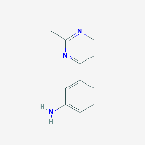 molecular formula C11H11N3 B1333641 3-(2-Methylpyrimidin-4-yl)aniline CAS No. 175201-90-8