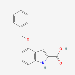 molecular formula C16H13NO3 B1333645 4-(benzyloxy)-1H-indole-2-carboxylic acid CAS No. 39731-09-4
