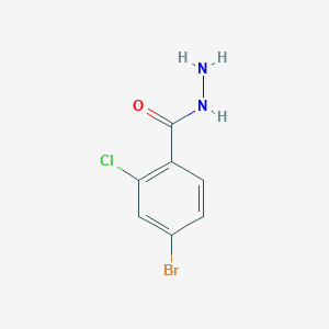 molecular formula C7H6BrClN2O B1333646 4-Bromo-2-chlorobenzohydrazide CAS No. 206559-39-9