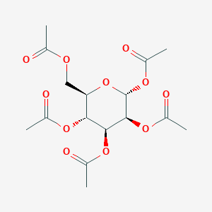 molecular formula C16H22O11 B133365 α-d-甘露糖五乙酸酯 CAS No. 4163-65-9