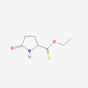 molecular formula C7H11NO2S B13336501 O-Ethyl 5-oxopyrrolidine-2-carbothioate 