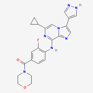 molecular formula C23H22FN7O2 B13336651 P21d hydrochloride 