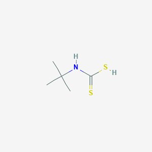 molecular formula C5H11NS2 B13336688 tert-Butyl[sulfanyl(carbonothioyl)]amine 