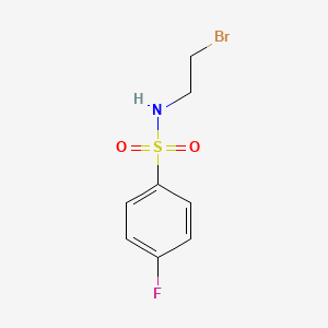 molecular formula C8H9BrFNO2S B1333673 N-(2-bromoethyl)-4-fluorobenzenesulfonamide CAS No. 51983-24-5