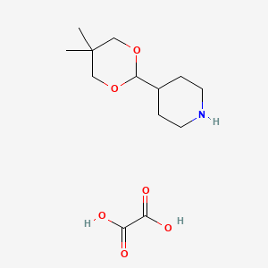 4-(5,5-Dimethyl-1,3-dioxan-2-YL)piperidine oxalate