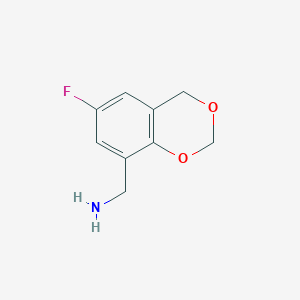 molecular formula C9H10FNO2 B1333679 (6-fluoro-4H-1,3-benzodioxin-8-yl)methylamine CAS No. 306934-88-3