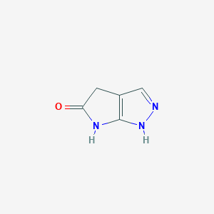 molecular formula C5H5N3O B13336824 2,6-Dihydropyrrolo[2,3-c]pyrazol-5(4H)-one 