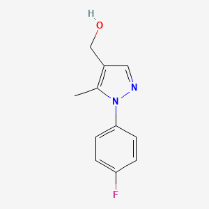 molecular formula C11H11FN2O B1333684 [1-(4-Fluorophenyl)-5-Methyl-1H-Pyrazol-4-Yl]Methanol CAS No. 465514-37-8