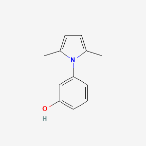 molecular formula C12H13NO B1333685 3-(2,5-Dimethyl-1-pyrrolyl)phenol CAS No. 97608-33-8