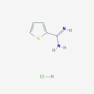 molecular formula C5H7ClN2S B1333689 2-Amidinothiophene hydrochloride CAS No. 54610-70-7