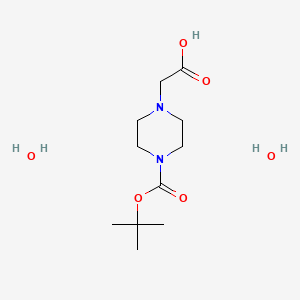 molecular formula C11H24N2O6 B1333692 2-(4-(tert-Butoxycarbonyl)piperazin-1-yl)acetic acid dihydrate CAS No. 1049785-94-5