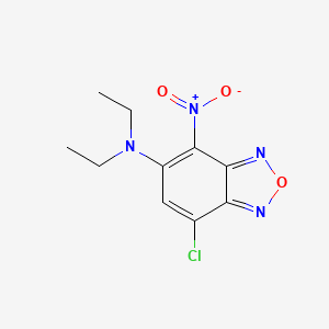 molecular formula C10H11ClN4O3 B1333695 7-chloro-N,N-diethyl-4-nitro-2,1,3-benzoxadiazol-5-amine CAS No. 257932-06-2