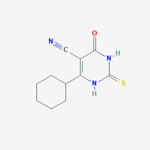 5-Cyano-6-cyclohexyl-2-thiouracil