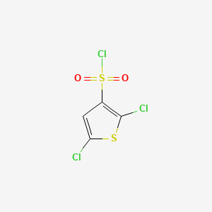 molecular formula C4HCl3O2S2 B1333707 2,5-二氯噻吩-3-磺酰氯 CAS No. 56946-83-9