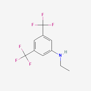 molecular formula C10H9F6N B1333709 3,5-双(三氟甲基)-N-乙基苯胺 CAS No. 49850-16-0