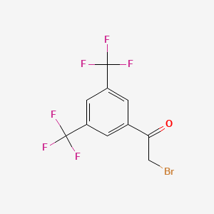 molecular formula C10H5BrF6O B1333710 1-(3,5-Bis(trifluoromethyl)phenyl)-2-bromoethanone CAS No. 131805-94-2