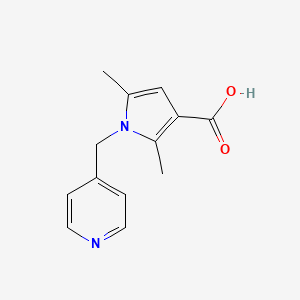 molecular formula C13H14N2O2 B1333716 2,5-dimethyl-1-(pyridin-4-ylmethyl)-1H-pyrrole-3-carboxylic acid CAS No. 306936-15-2