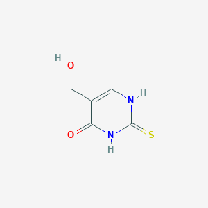 molecular formula C5H6N2O2S B1333726 5-(Hydroxymethyl)-2-thioxo-2,3-dihydropyrimidin-4(1H)-one CAS No. 93185-31-0