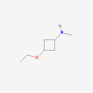 molecular formula C7H15NO B13337320 3-ethoxy-N-methylcyclobutan-1-amine 