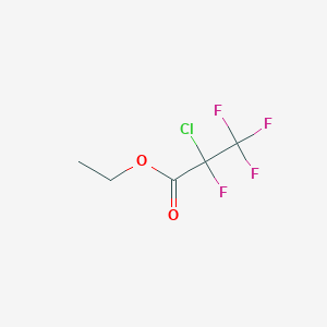 molecular formula C5H5ClF4O2 B1333745 Ethyl 2-chlorotetrafluoropropionate CAS No. 5829-03-8