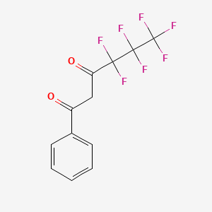molecular formula C12H7F7O2 B1333749 4,4,5,5,6,6,6-Heptafluoro-1-phenylhexane-1,3-dione CAS No. 53580-21-5