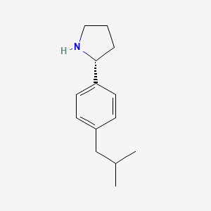 molecular formula C14H21N B13337519 (R)-2-(4-Isobutylphenyl)pyrrolidine 