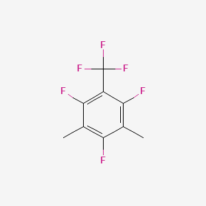 molecular formula C9H6F6 B1333752 1,3,5-Trifluoro-2,4-dimethyl-6-(trifluoromethyl)benzene CAS No. 886762-24-9