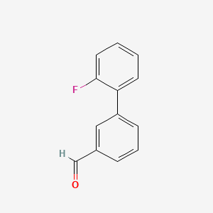 molecular formula C13H9FO B1333757 3-(2-Fluorophenyl)benzaldehyde CAS No. 676348-33-7