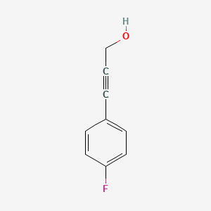 molecular formula C9H7FO B1333760 3-(4-Fluorophenyl)prop-2-yn-1-ol CAS No. 80151-28-6