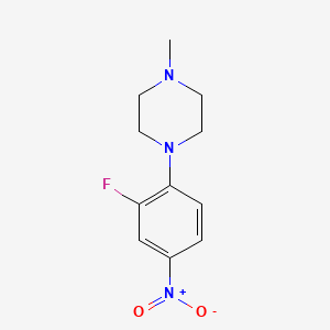molecular formula C11H14FN3O2 B1333765 1-(2-Fluoro-4-nitrophenyl)-4-methylpiperazine CAS No. 221198-29-4