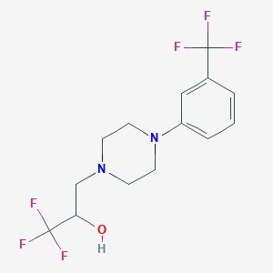 1,1,1-Trifluoro-3-{4-[3-(trifluoromethyl)phenyl]-piperazino}-2-propanol