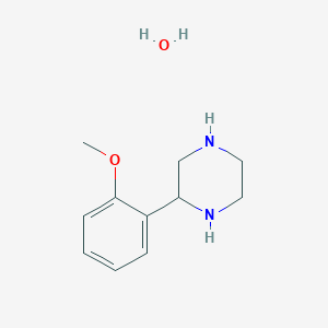 molecular formula C11H18N2O2 B13337717 2-(2-Methoxyphenyl)piperazine hydrate 