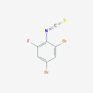 molecular formula C7H2Br2FNS B1333775 2,4-Dibromo-6-fluorophenyl isothiocyanate CAS No. 244022-67-1