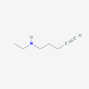 molecular formula C7H13N B13337823 N-ethylpent-4-yn-1-amine 