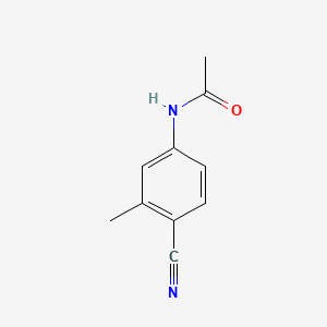 molecular formula C10H10N2O B1333803 4-Acetamido-2-methylbenzonitrile CAS No. 321162-59-8