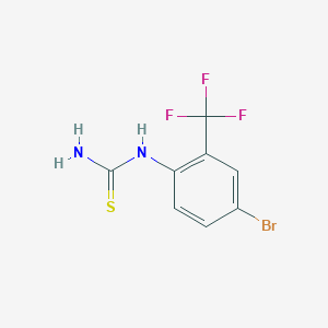 molecular formula C8H6BrF3N2S B1333824 [4-Bromo-2-(trifluoromethyl)phenyl]thiourea CAS No. 208186-71-4