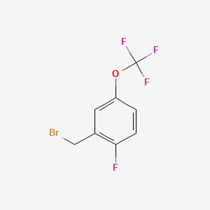 molecular formula C8H5BrF4O B1333828 2-Fluoro-5-(trifluoromethoxy)benzyl bromide CAS No. 86256-24-8