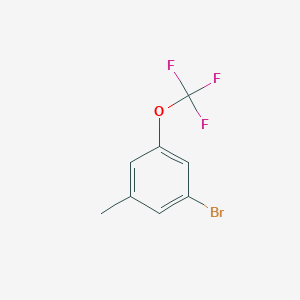 molecular formula C8H6BrF3O B1333831 1-Bromo-3-methyl-5-(trifluoromethoxy)benzene CAS No. 887266-91-3