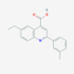 6-Ethyl-2-(3-methylphenyl)quinoline-4-carboxylic acid