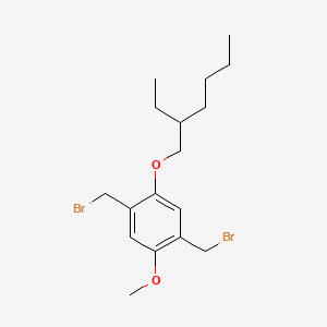 molecular formula C17H26Br2O2 B1333862 1,4-Bis(bromomethyl)-2-((2-ethylhexyl)oxy)-5-methoxybenzene CAS No. 209625-37-6