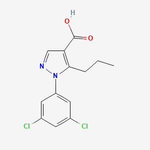 1-(3,5-dichlorophenyl)-5-propyl-1H-pyrazole-4-carboxylic acid