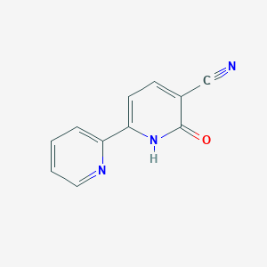 molecular formula C11H7N3O B1333894 2-Oxo-6-(2-pyridinyl)-1,2-dihydro-3-pyridinecarbonitrile CAS No. 56304-74-6